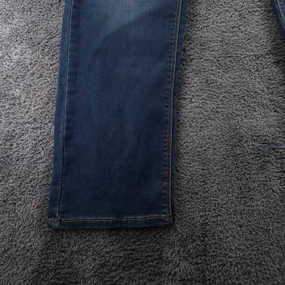 DENIZEN From Levi's Women's Jeans 14 Reg Blue Denim Elastic Waist Athletic Pull - Picture 6 of 14